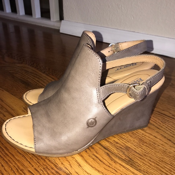 born peep toe sandals